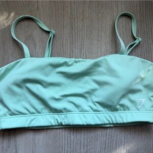 Mint Green Strapless Bikini Top